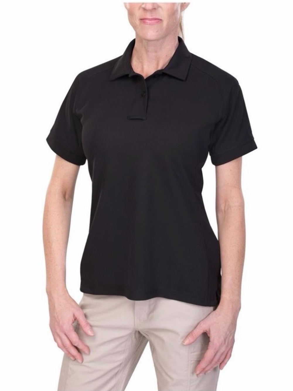 Vertx Women's Coldblack Short Sleeve Tactical Polo - Black, Work Uniform
